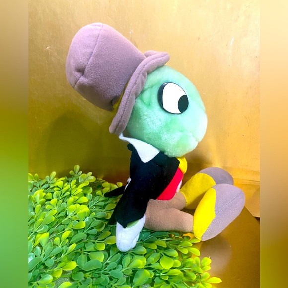 WALT DISNEY DISNEYLAND DISNEY WORLD 80’s PINOCCHIO JIMINY CRICKET PLUSH w/TAGS - Picture 9 of 16